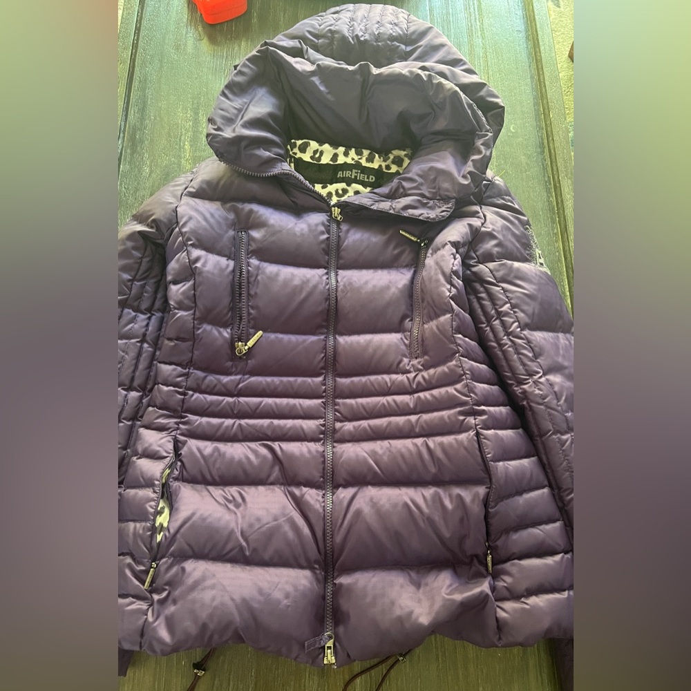 Airfield Abergine down filled jacket sz S